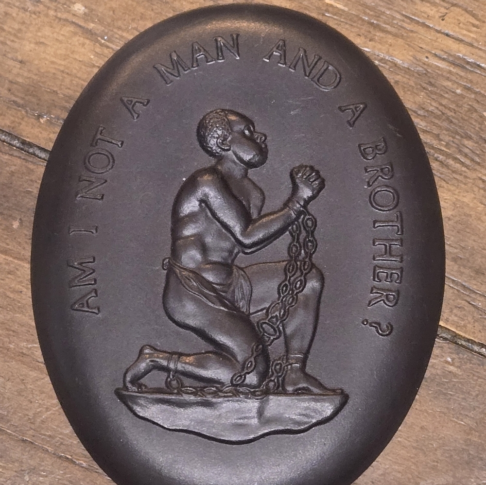 Wedgwood Black Commemorative Plaque with Inscription